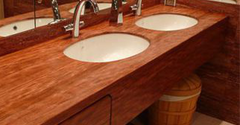 Деревянная столешница в ванной: деревянная столешница икея или своими руками