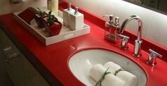 Выбираем столешницу для ванной комнаты: мраморные, каменные, стеклянные, акриловые и деревянные столешницы в ванную - из чего сделать столешницу в ванной - крепление и установка