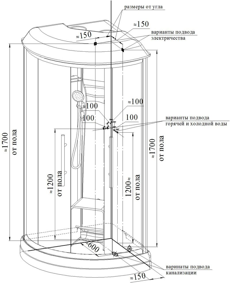 Инструкция по сборке душевой кабины serena